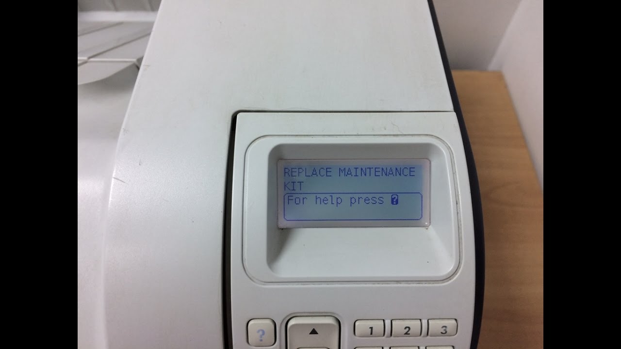 Update How to replace and reset Maintenance Kit HP LaserJet P4014/P4015/P4515 Printer