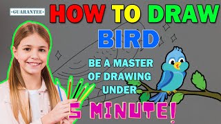 How To Draw Bird Simple For Beginner Guide Easy To Follow