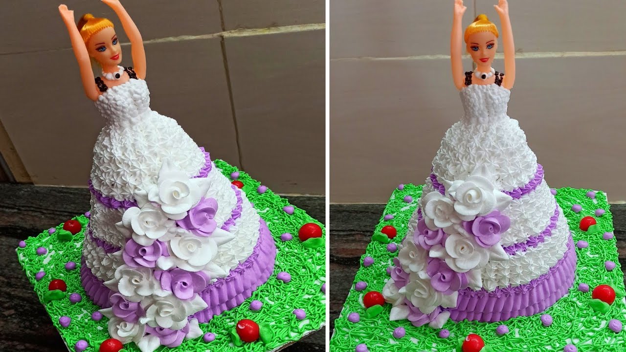 How To Make Barbie Doll Cake at Home | Barbie Doll Cake Decorations