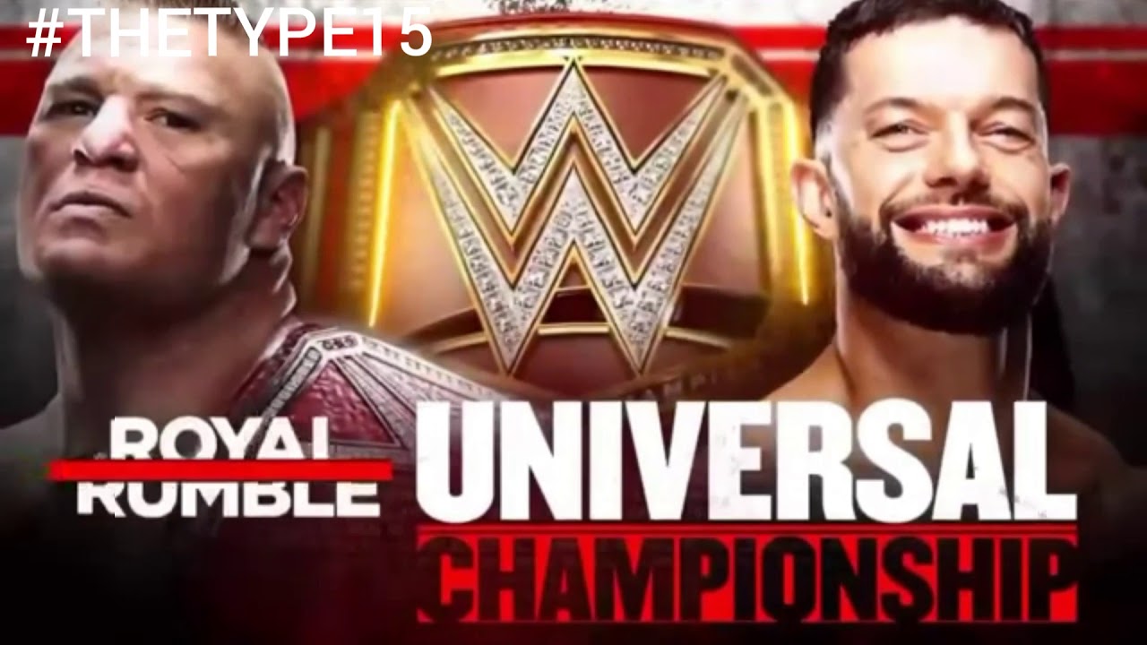 Official match card brock lesnar vs finn balor Royal rumble YouTube