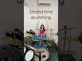 Self learn - Second time drumming 🥁 #selflearning #drums #music #improvisation #beats