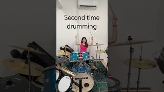 Self learn - Second time drumming 🥁 #selflearning #drums #music #improvisation #beats