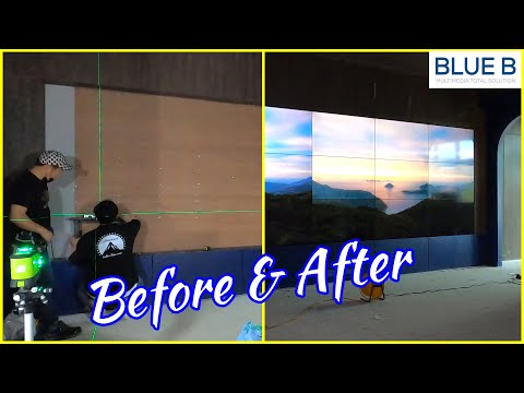 [디지털 사이니지 타임랩스] 제주 다이아빌라스 1차홍보관 49인치 3단6열 멀티비젼