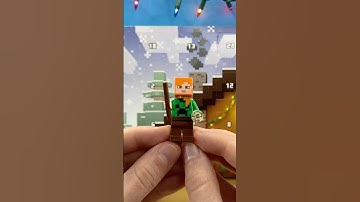 LEGO Minecraft advent calendar day 1!