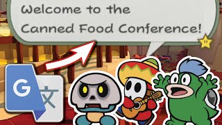 I put the Canned Food Par-tay through Google Translate and got this [Paper Mario: Origami King mod]