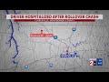 Driver hurt after rollover crash in Clarksville