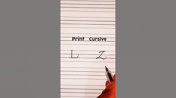 " L " Print & cursive writing | How to cursive writing #handwriting #calligraphy #Shorts #writer