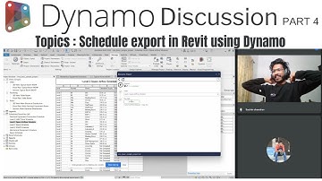 Dynamo Discussion with Jithin Part 4 | Schedule Exporting in Revit using Dynamo | Malayalam