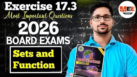 Exercise 17.3 Class 10 chapter 17 sets New mathematics book most important question for board exam