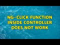 ng-click function inside controller does not work