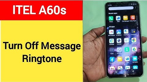 How to turn off message ringtone, Itel A60s me message sound band kaise karen, message problem