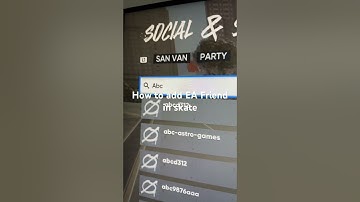 How to add EA Friend in skate