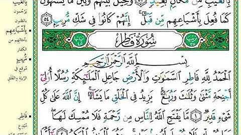 سورة فاطر//لفضيلة الشيخ خالد القحطاني