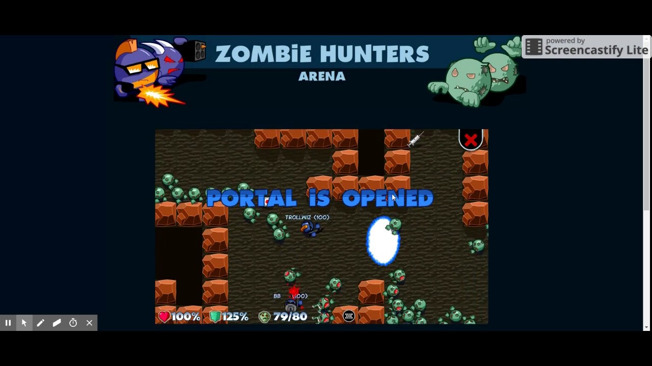 Zombie Hunters arena online 2 death's strait YouTube