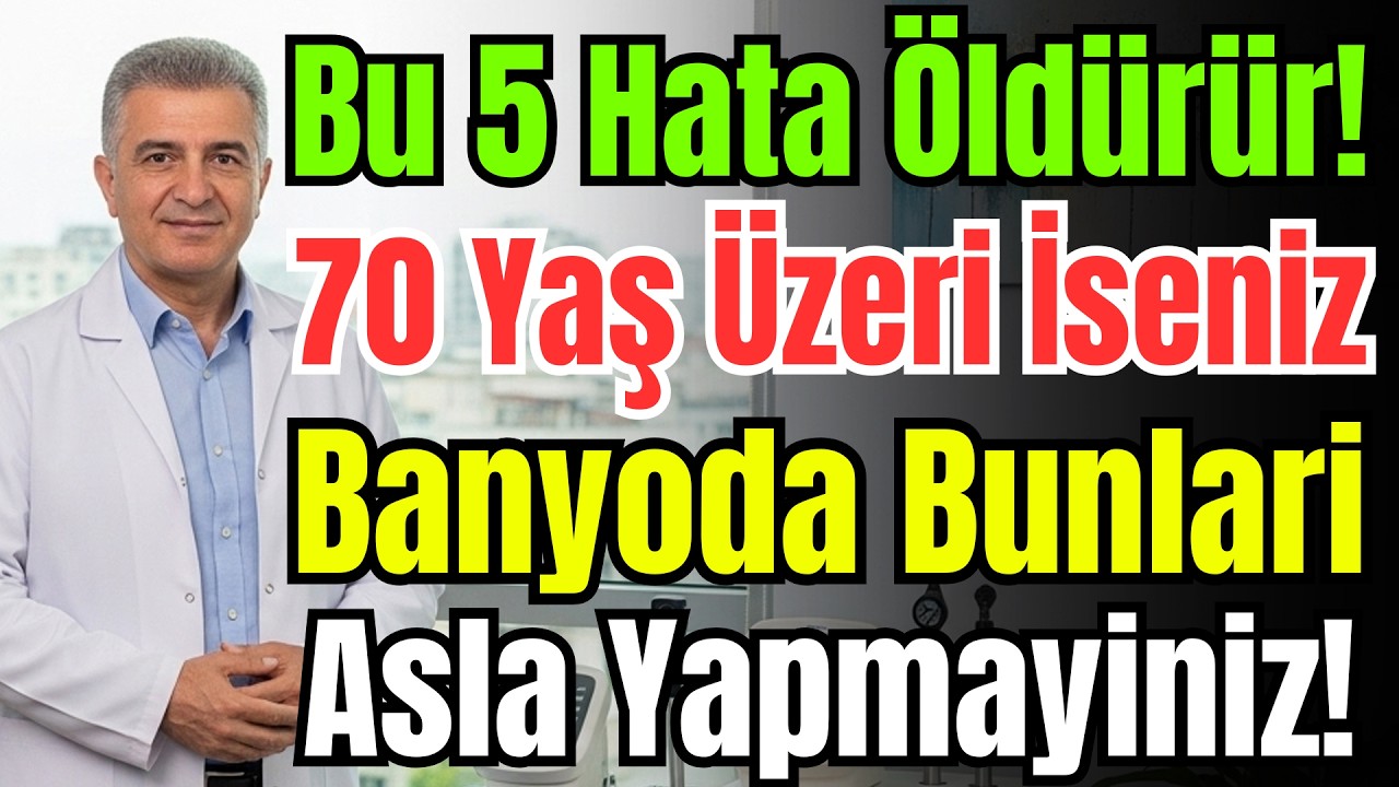 İnme Riski 10 Kat Artıyor! 70 Yaşından Sonra Asla Yapılmaması Gereken 5 Kritik Banyo Hatası.