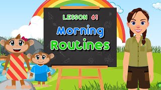 Spanish for Kids - Morning Routine | Spanish Safari Show Lesson 61