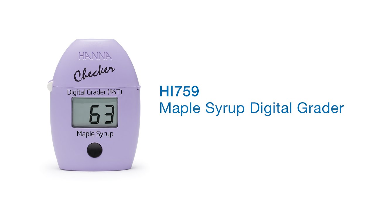 HI759 Maple Syrup Digital Grader - YouTube