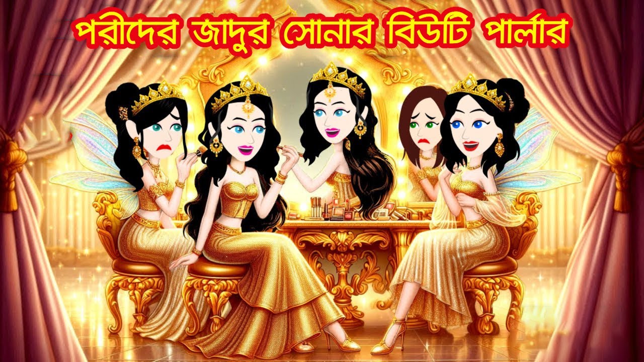 পরীদের জাদুর সোনার বিউটি পার্লার | Rupkothar golpo | thakumar juli ||  Jadur Lahenga || Porir Kartun