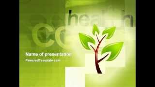 Green Health PowerPoint Template by PoweredTemplate.com