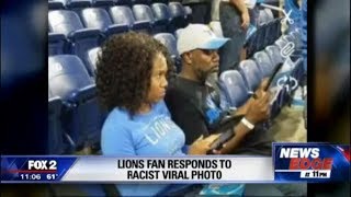 Why Are Y'all Even There?: Cave Mutt Takes Racist Pic Of Black Couple At Lions Game
