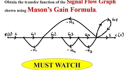 Q4.b Obtain the transfer function of the Signal Flow Graph using Mason