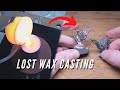 My lost wax casting process  filigree pendant part 3