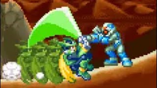 Zero rolls his way to manslaughter. (Megaman Zero 3)