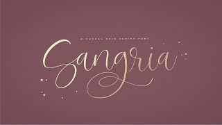 Sangria Script Font Font Free Download