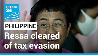 Philippine Nobel laureate Ressa cleared of tax evasion, calls verdict win for justice • FRANCE 24