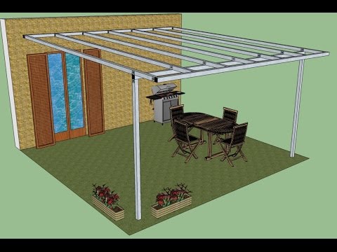 Pergola in ferro addossata montaggio fotografico youtube Fare un pergolato