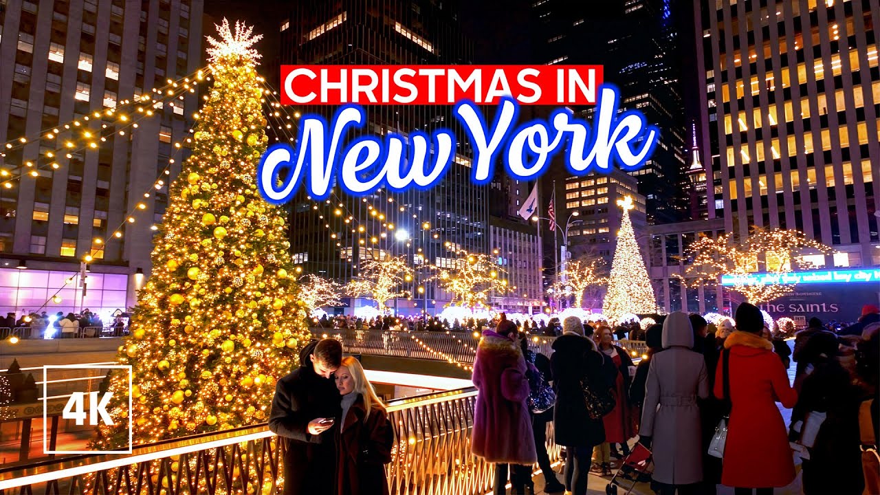 New York, Amerika Serikat | Christmas | Jelajah Kota Sore 4K