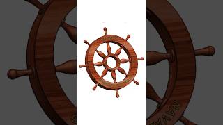 The Helm - Naval Ship Steering #helm #steeringwheel #naval #ship #titanic #navy #solidworks #design