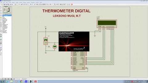 Simulasi termometer digital atmega8535