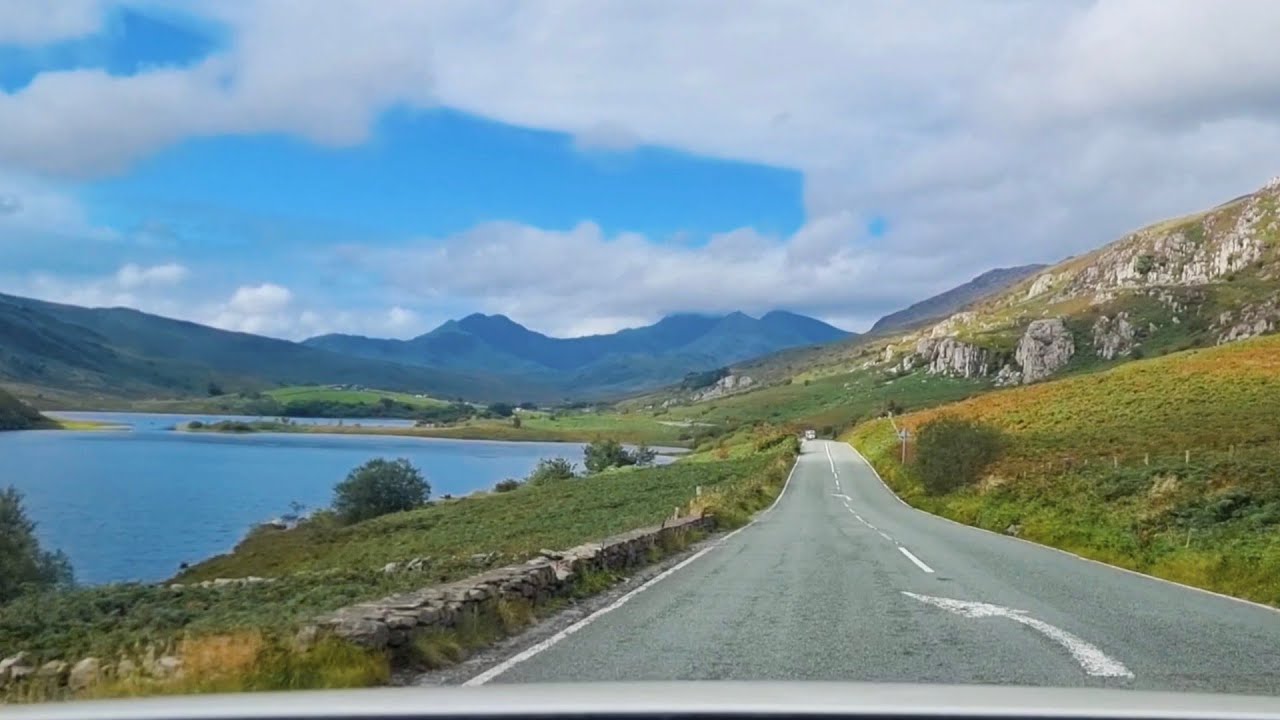  "4K Long Drive: Breathtaking North Wales Countryside"