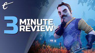 Hello Neighbor 2 | Review in 3 Minutes (Video Game Video Review)