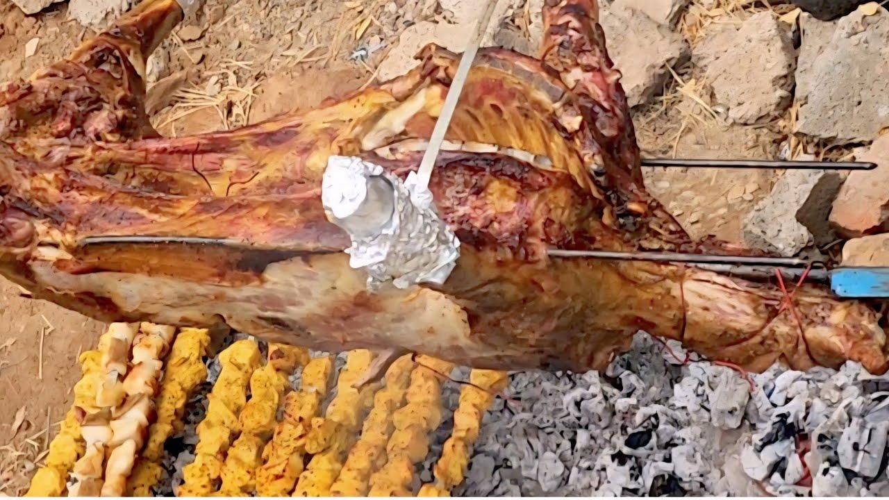 Whole Goat BBQ 🔥 | Fun Day with Friends & Family/Ganzes Zicklein BBQ 🔥 | Spaß mit Familie & Freunden