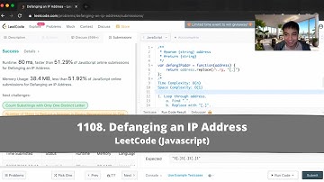 How to Solve "1108 Defanging an IP Address" on LeetCode? - Javascript