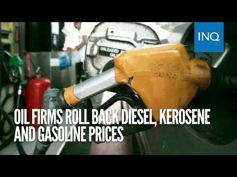 Oil firms roll back diesel, kerosene and gasoline prices