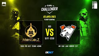 Mongolz vs Virtus.pro - ESL Atlanta 2023 - Playoffs SF - MN cast