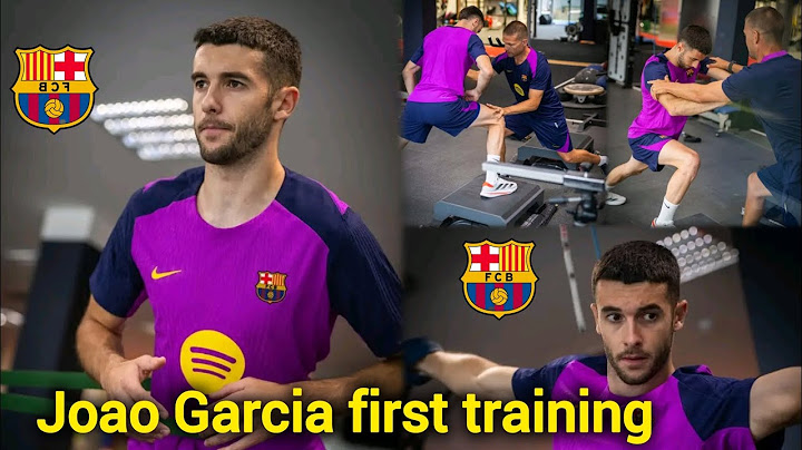 Yes🔥🔥 Barcelona new signing Joan Garcia first training ahead of pre-season.