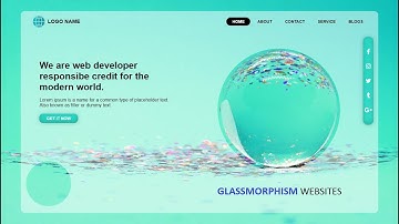 Glassmorphism Website Using Html And Css Only || HTML-CSS