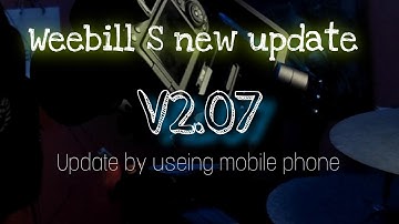 Weebill S new Firmware V2.07 || Update by using smartphone || You should update your gimbal