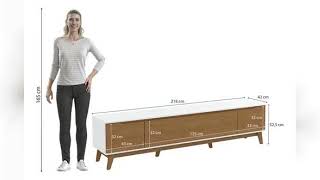 Review: Rack Kappesberg 3 Portas Branco/canela 218cm