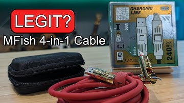 MFish 4-in-1 USB Cable Review -- Legit? Scam?  Let
