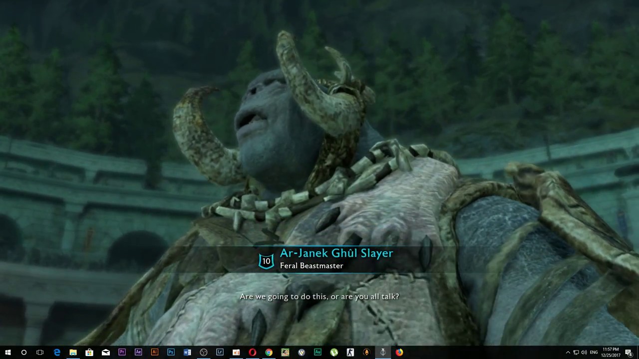 Shadow Of War Fight Pits Warriors In Minas 01 Gameplay