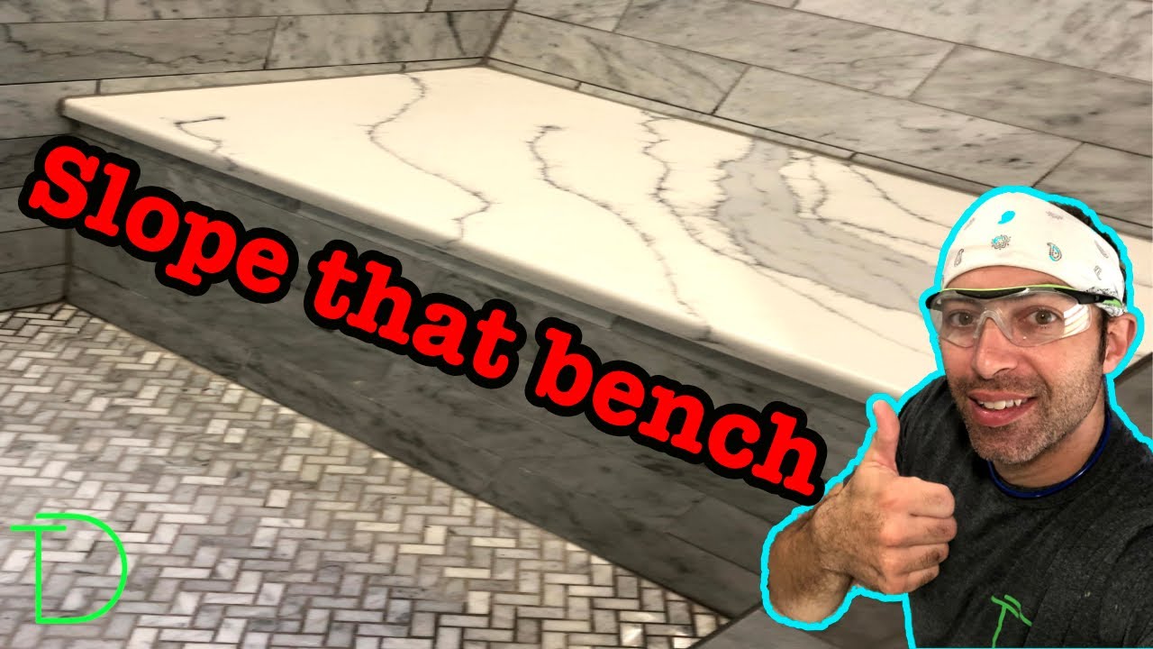 How To Slope A Shower Bench