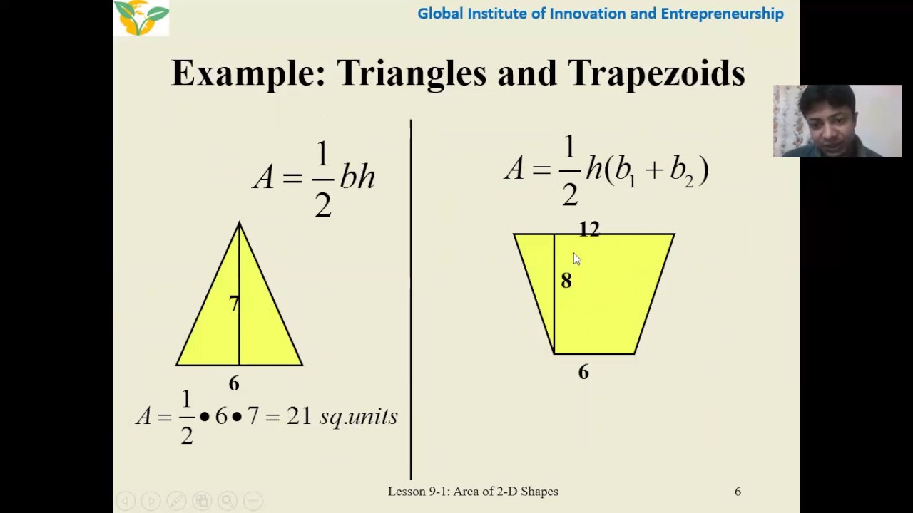 Area and Perimeter of different 2D shapes - YouTube