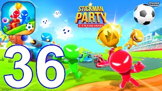 Stickman Party 2 3 4 MiniGames - Gameplay Part 36 Tournament Mode New Funny Mini Games 2024 Update
