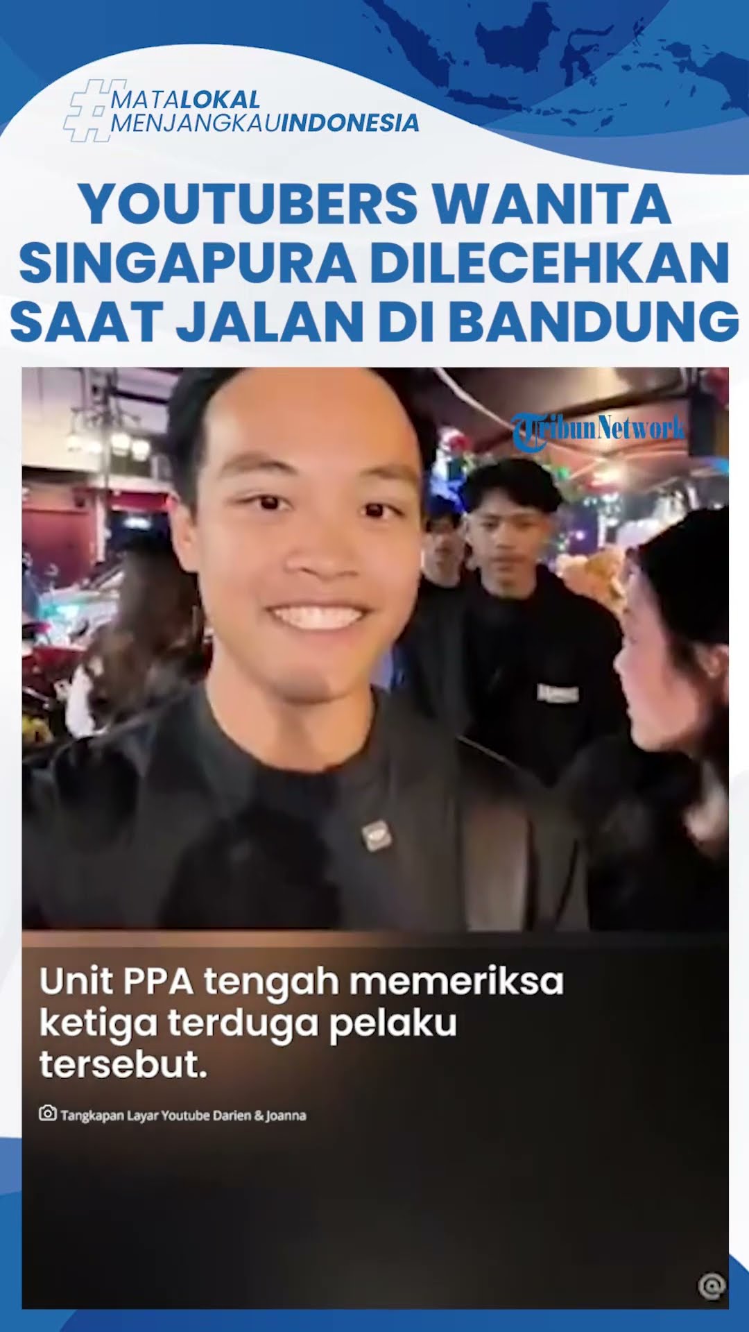 Viral Youtuber Singapura Dilecehkan saat Tahun Baruan di Bandung, Terduga Pelaku Bocil di Bawah Umur