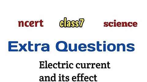 Electric current and it